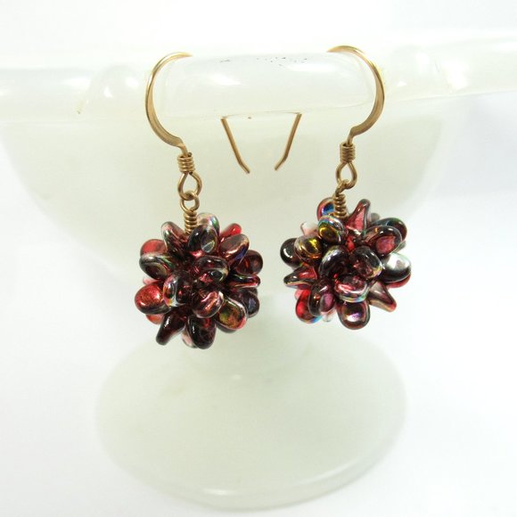 Handwoven earrings - Picture 1 of 7